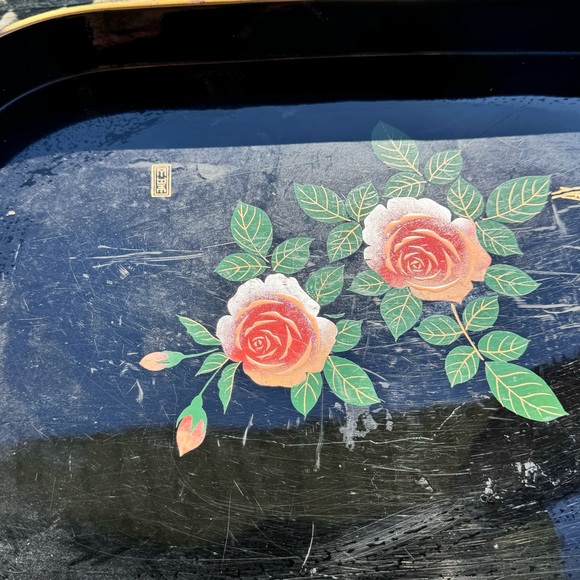 Vintage Boho Floral Serving Tray - Picture 4 of 5